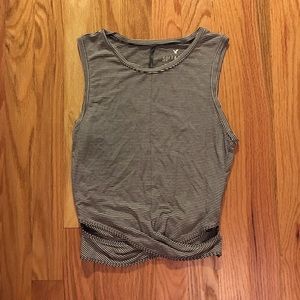 American Eagle Soft and Sexy Criss Cross Crop Top